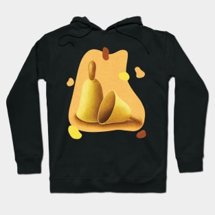 Minimalistic Pair of Handbells Illustration Hoodie